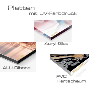 Platten mit UV-Farbdruck